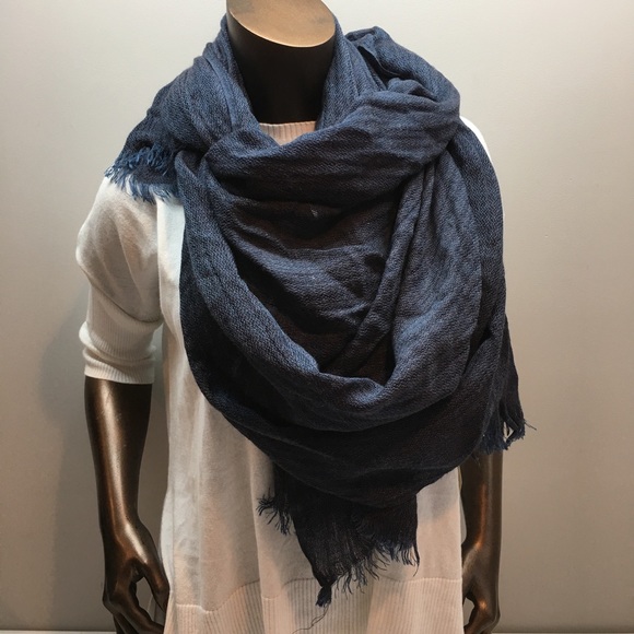 Accessories - Navy Blue Wrap Scarf New